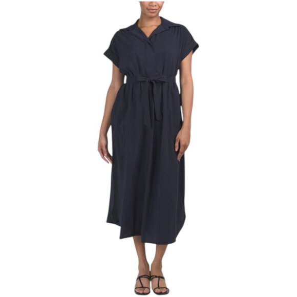 MAX STUDIO Short Sleeve Maxi Shirt Dress - Picture 1 of 2